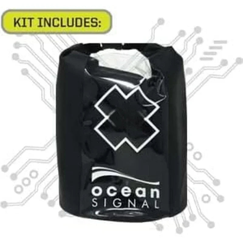 Personal Locator Beacon Survival Kit Includes a Compact Beacon, GPS Tracking, Strobe Light, Signal Mirror