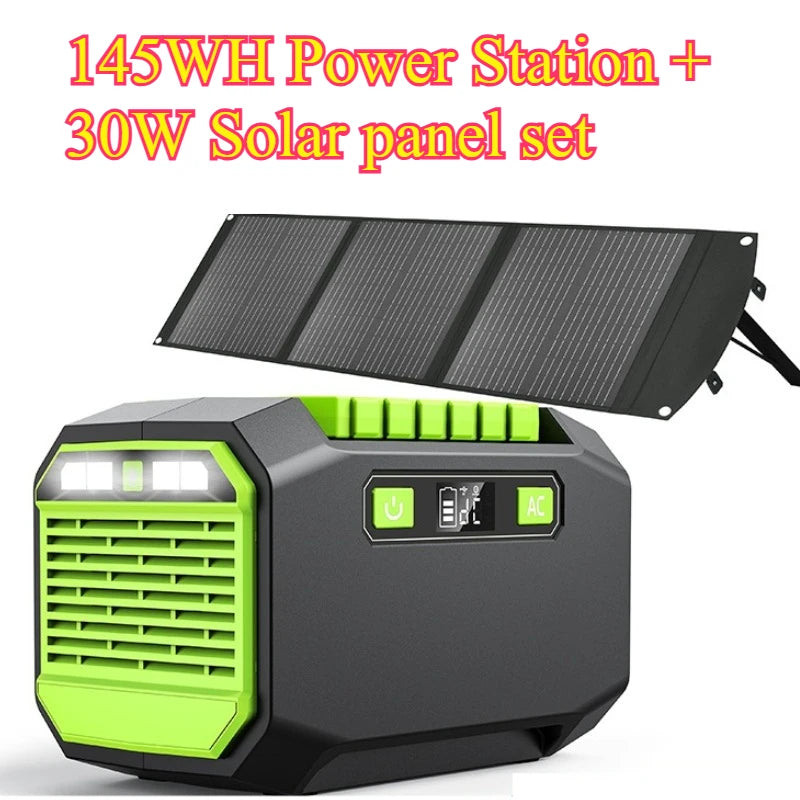 145Wh/173Wh 200W Portable Power Station 220V/110V Solar Generator Outdoor Emergency Mobile Power Bank For Camping Power LED
