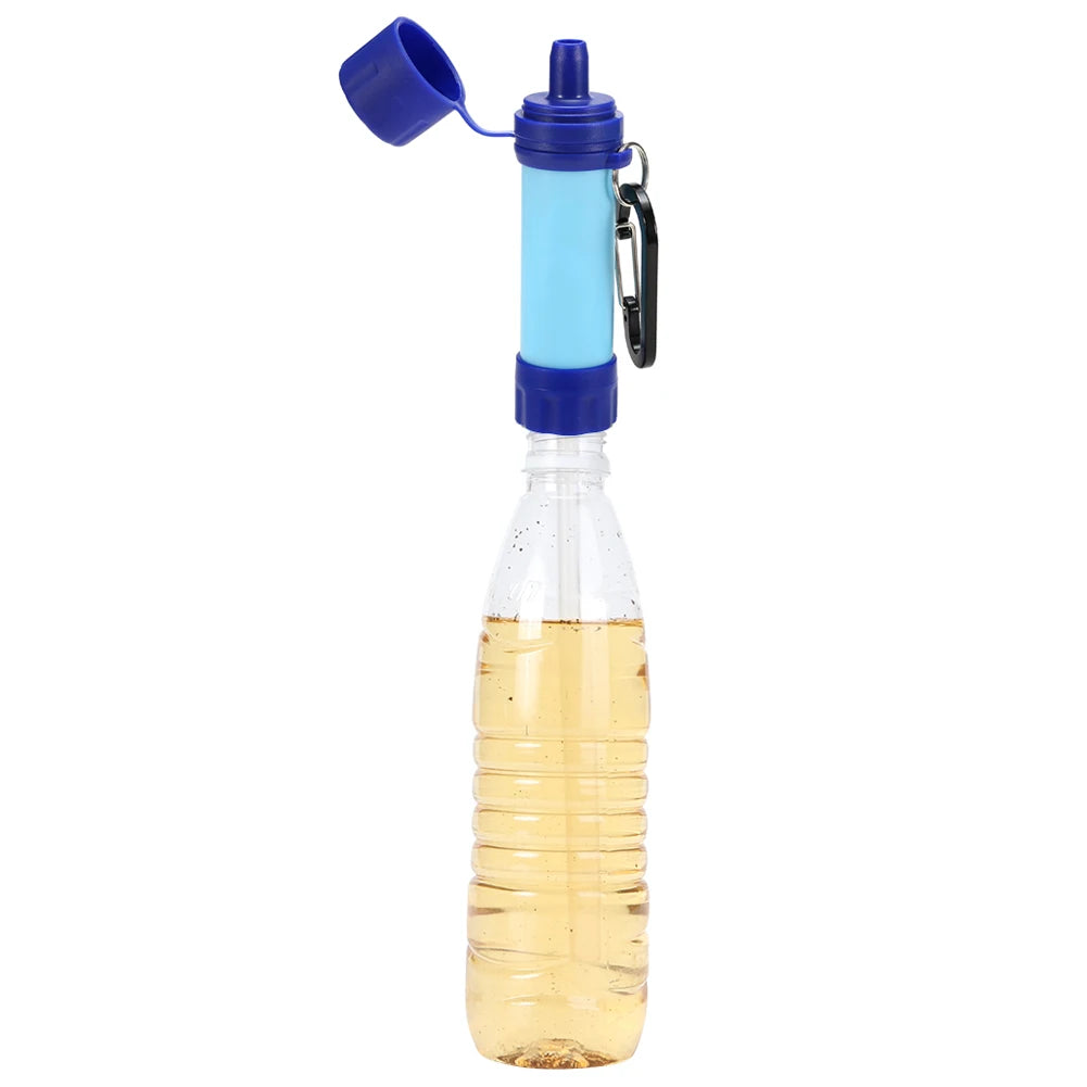 Personal Wild Life Emergency Water Filtering Tools Survival Water Purifier Straw for Outdoor Camping Hiking Hunting