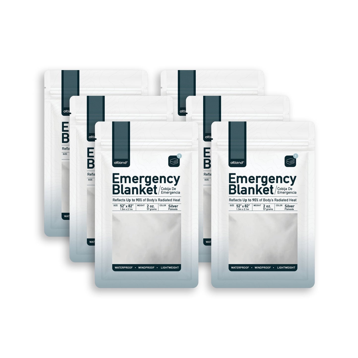 6 Pack of Emergency Blankets-1