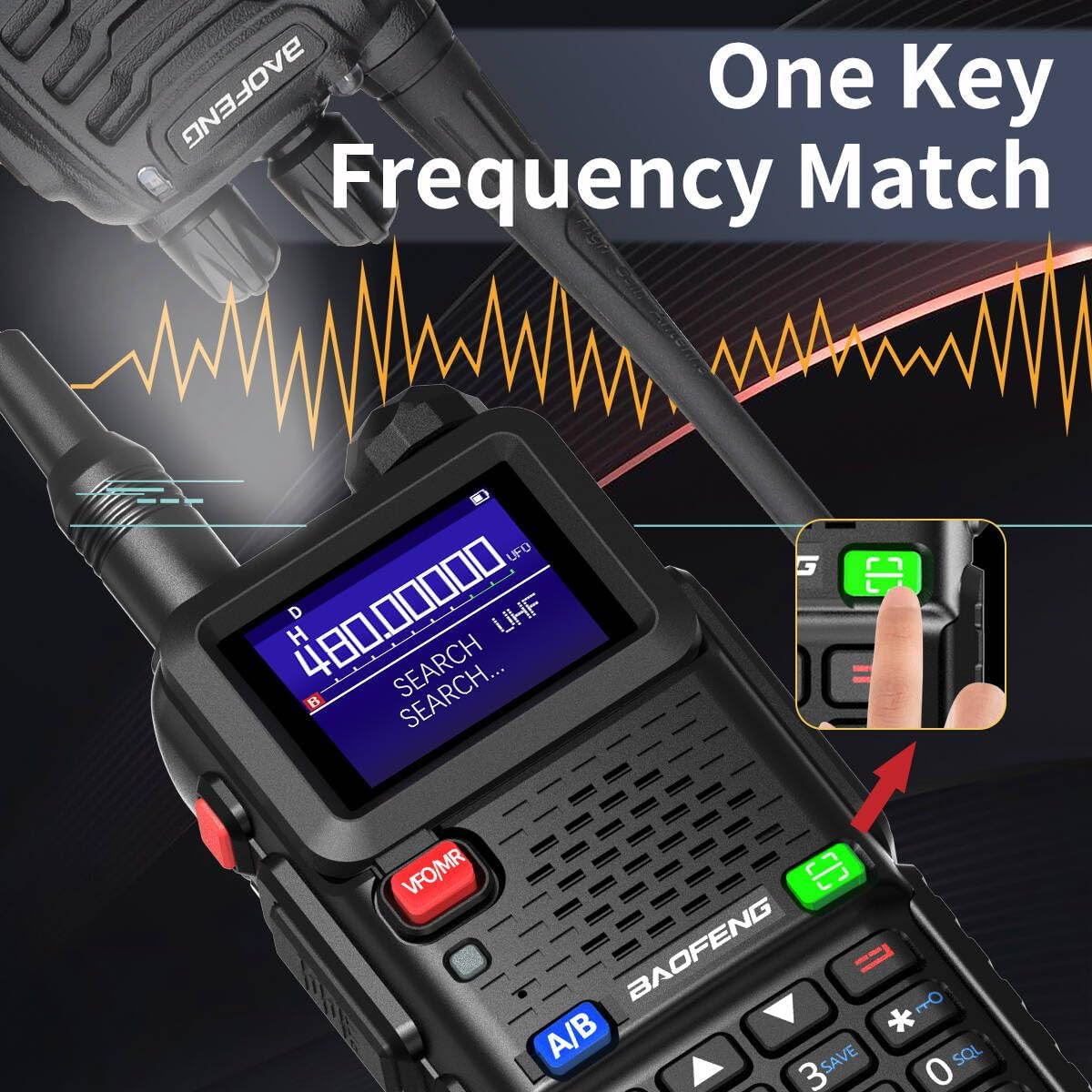 Ham Radio Baofeng Radio Long Range AR-5RM 10W Handheld NOAA Emergency Weather Radio 999CH Rechargeable Walkie Talkies with Programming Cable,USB-C Charging for Survival Gear Hunting Camping,2 Pack