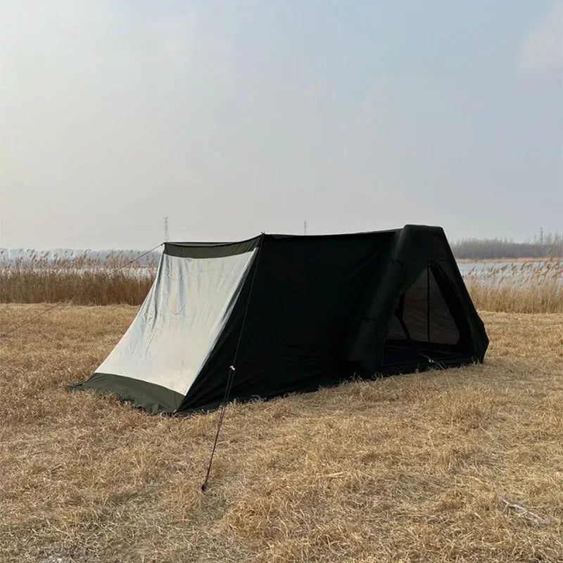 Quick-open shelter inflatable tent, multi-functional for wild survival, shading and rainproof, customizable camping tent