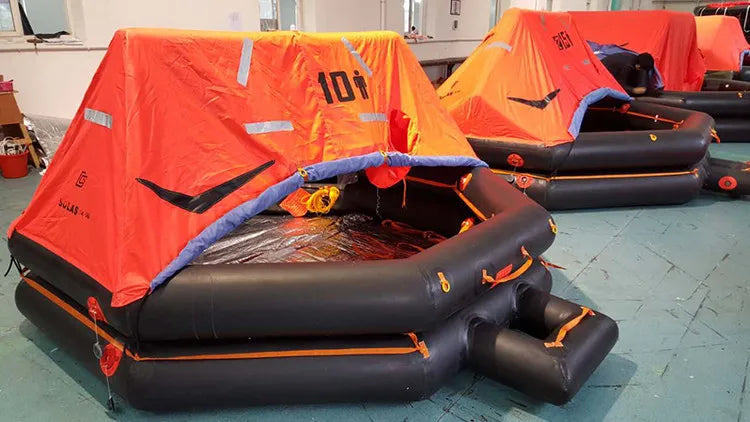Custom OEM Ocean Survival Open Reversible Raft Inflatable Life Raft with 25 10 Person Life Raft