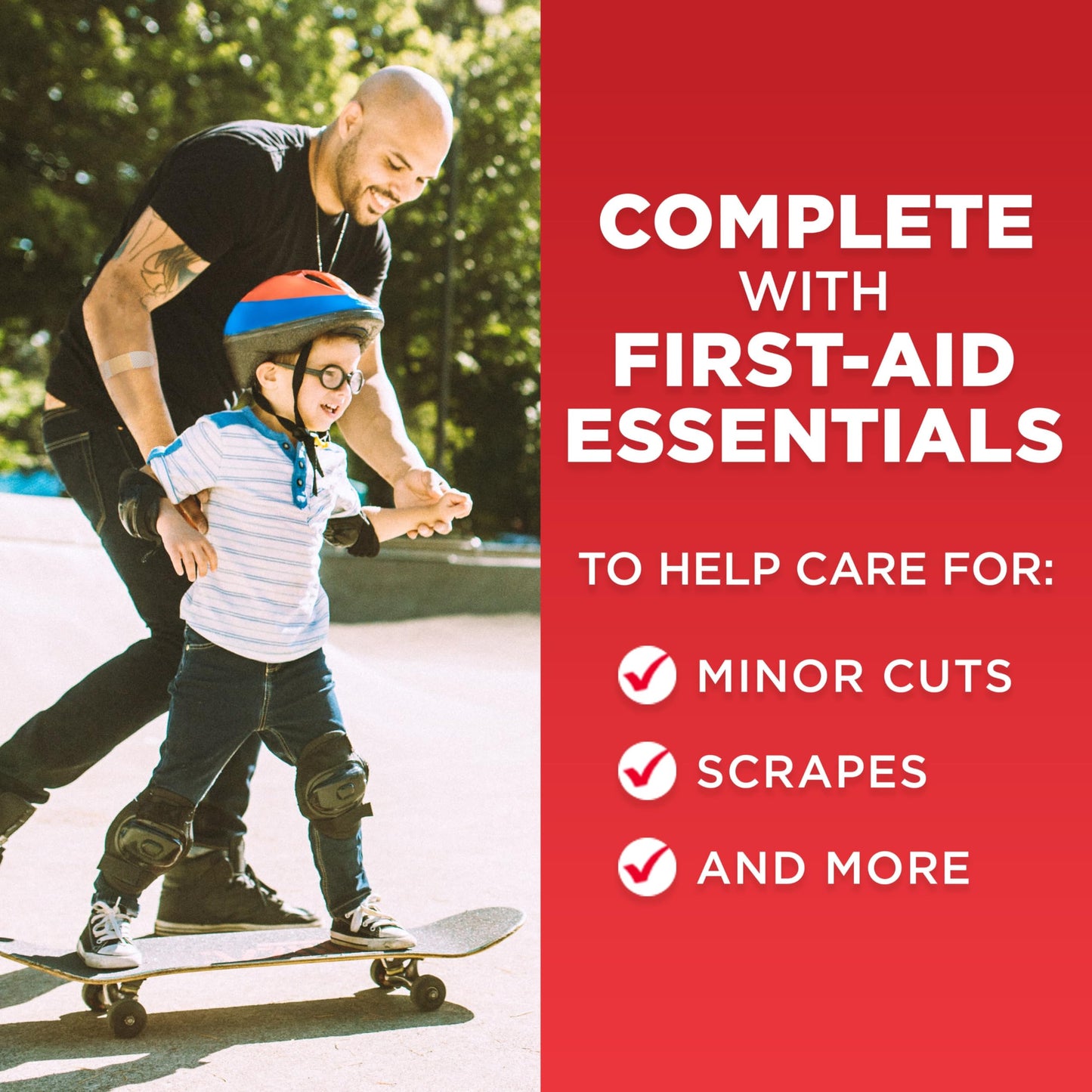 All-Purpose Portable Compact First Aid Kit for Minor Cuts, Scrapes, Sprains & Burns, Home, Car, Travel, Camping & Outdoor Emergency Kit, FSA/HSA Eligible, 160 Pieces