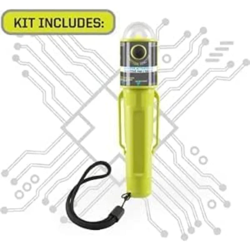 Personal Locator Beacon Survival Kit Includes a Compact Beacon, GPS Tracking, Strobe Light, Signal Mirror