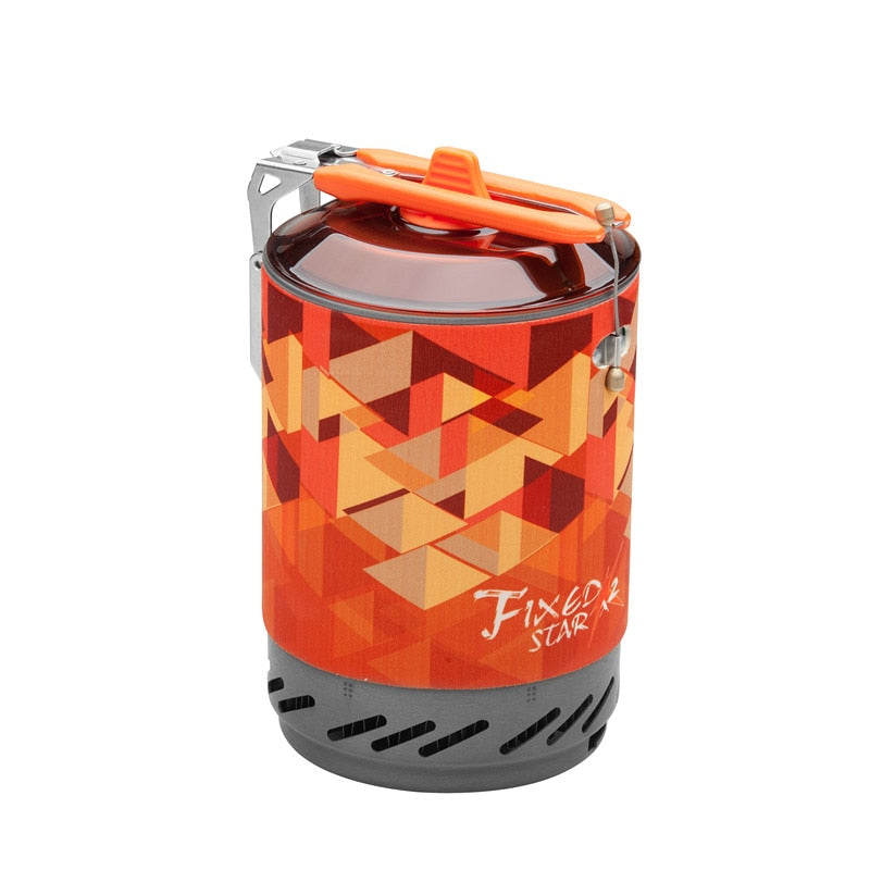 Portable Cooking System With Heat Exchanger-1