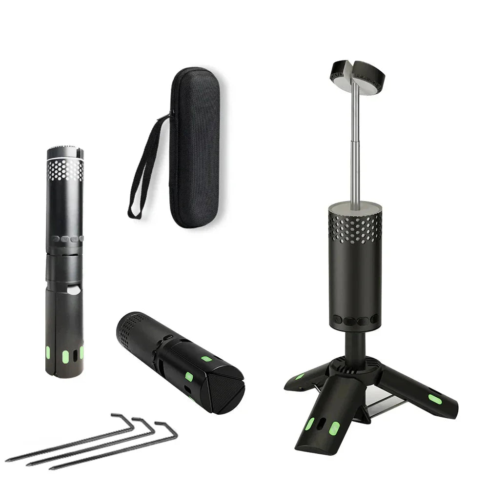 Camping LED Telescopic Flashlight Tripod Rechargeable Emergency Lamp-0