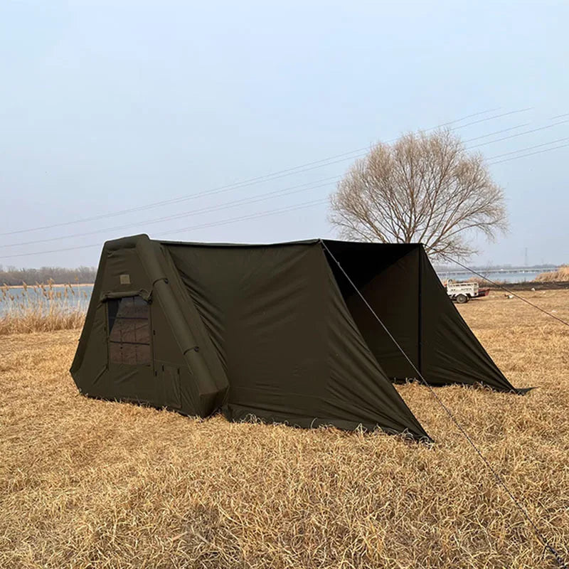 Quick-open shelter inflatable tent, multi-functional for wild survival, shading and rainproof, customizable camping tent