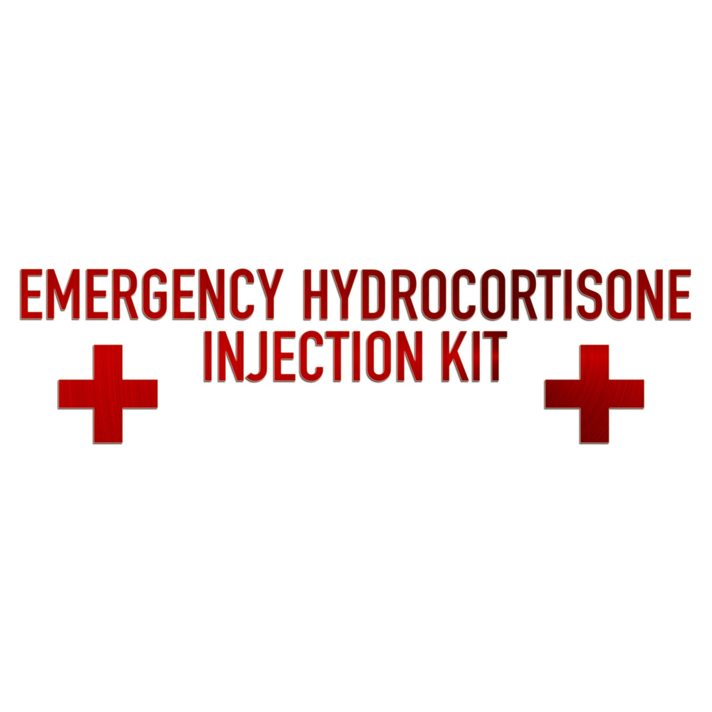 Emergency Hydrocortisone Injection Kit Sticker-2