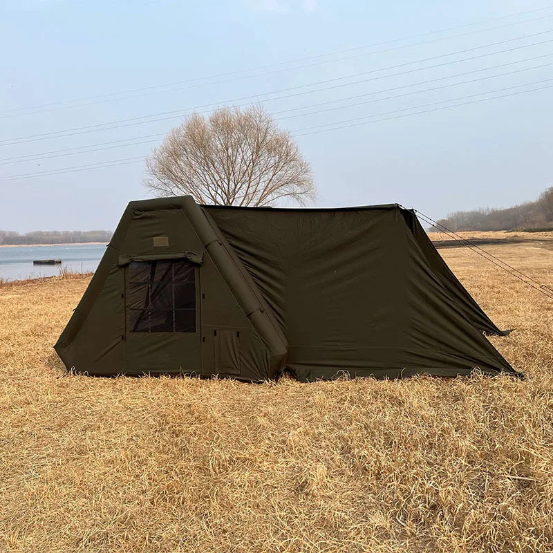 Quick-open shelter inflatable tent, multi-functional for wild survival, shading and rainproof, customizable camping tent