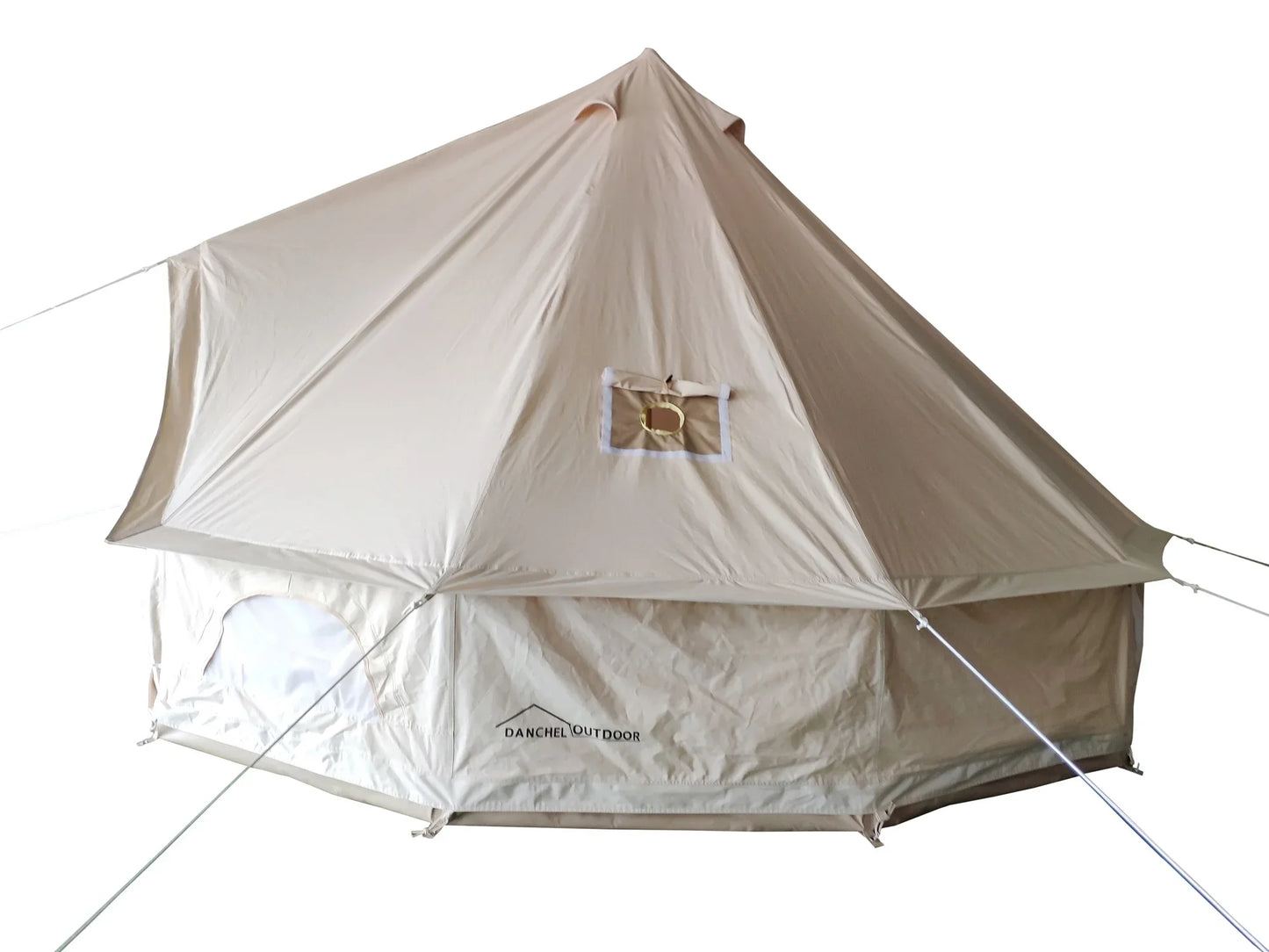 3m 4m 5m 6m cotton canvas bell tent with two stove holes for hiking glamping survival