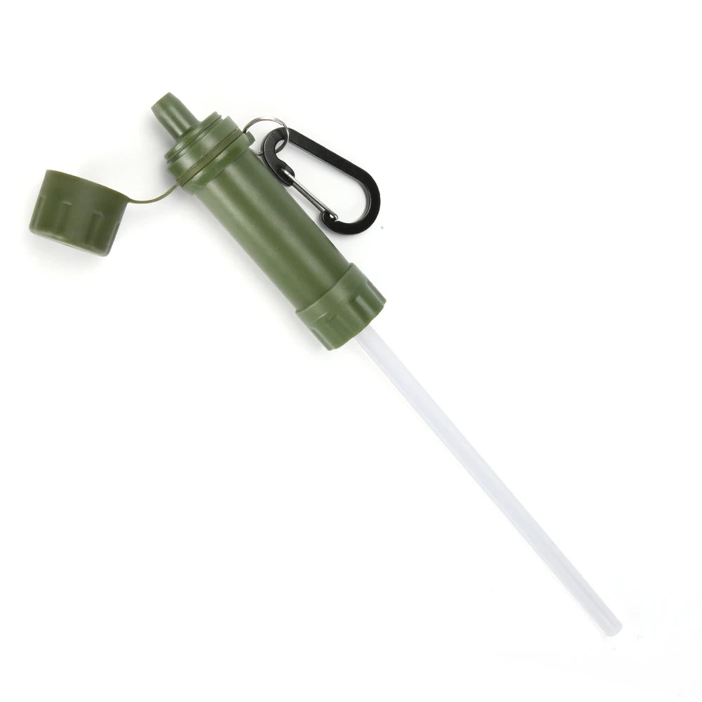 Personal Wild Life Emergency Water Filtering Tools Survival Water Purifier Straw for Outdoor Camping Hiking Hunting