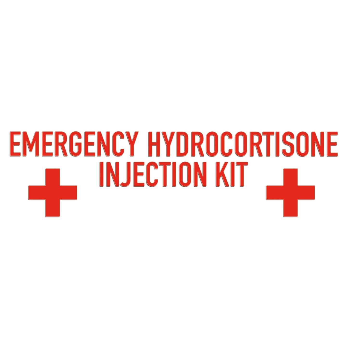 Emergency Hydrocortisone Injection Kit Sticker-1