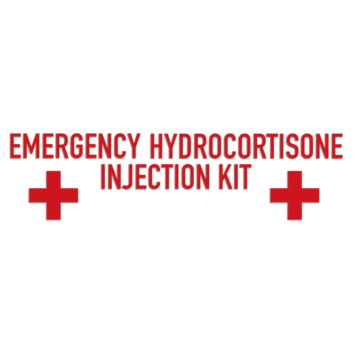 Emergency Hydrocortisone Injection Kit Sticker-13