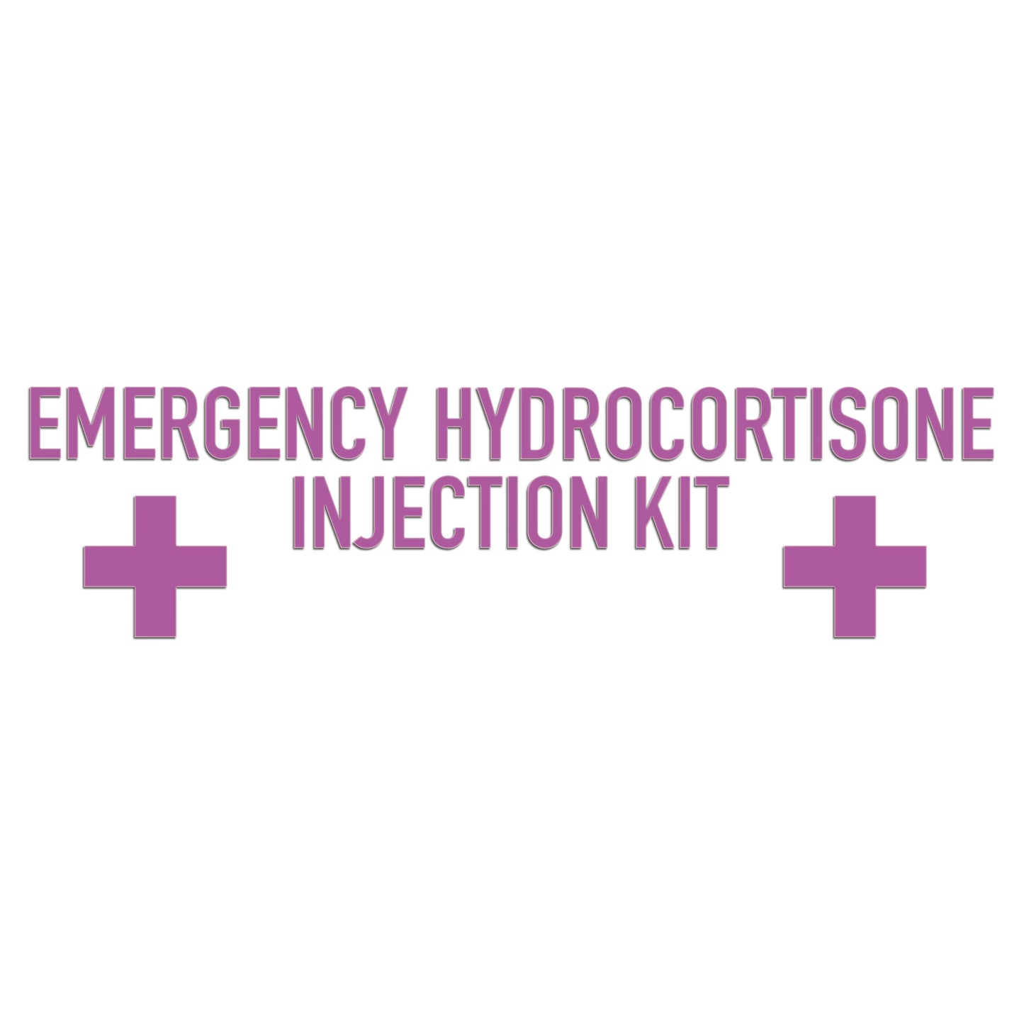 Emergency Hydrocortisone Injection Kit Sticker-17