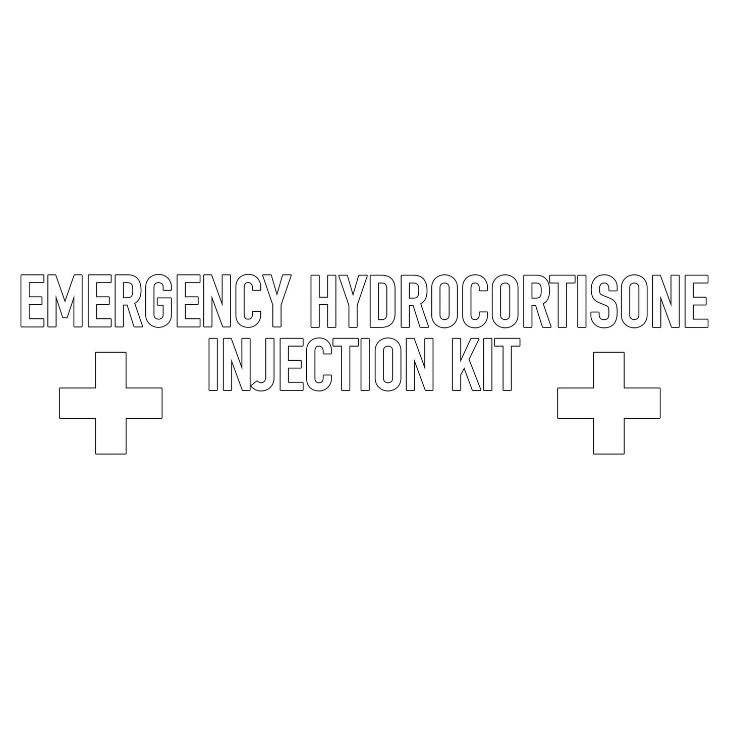 Emergency Hydrocortisone Injection Kit Sticker-20