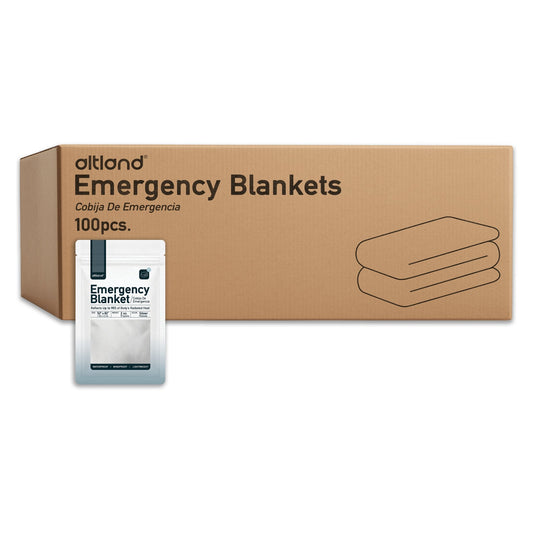100 Pack of Emergency Blankets-0