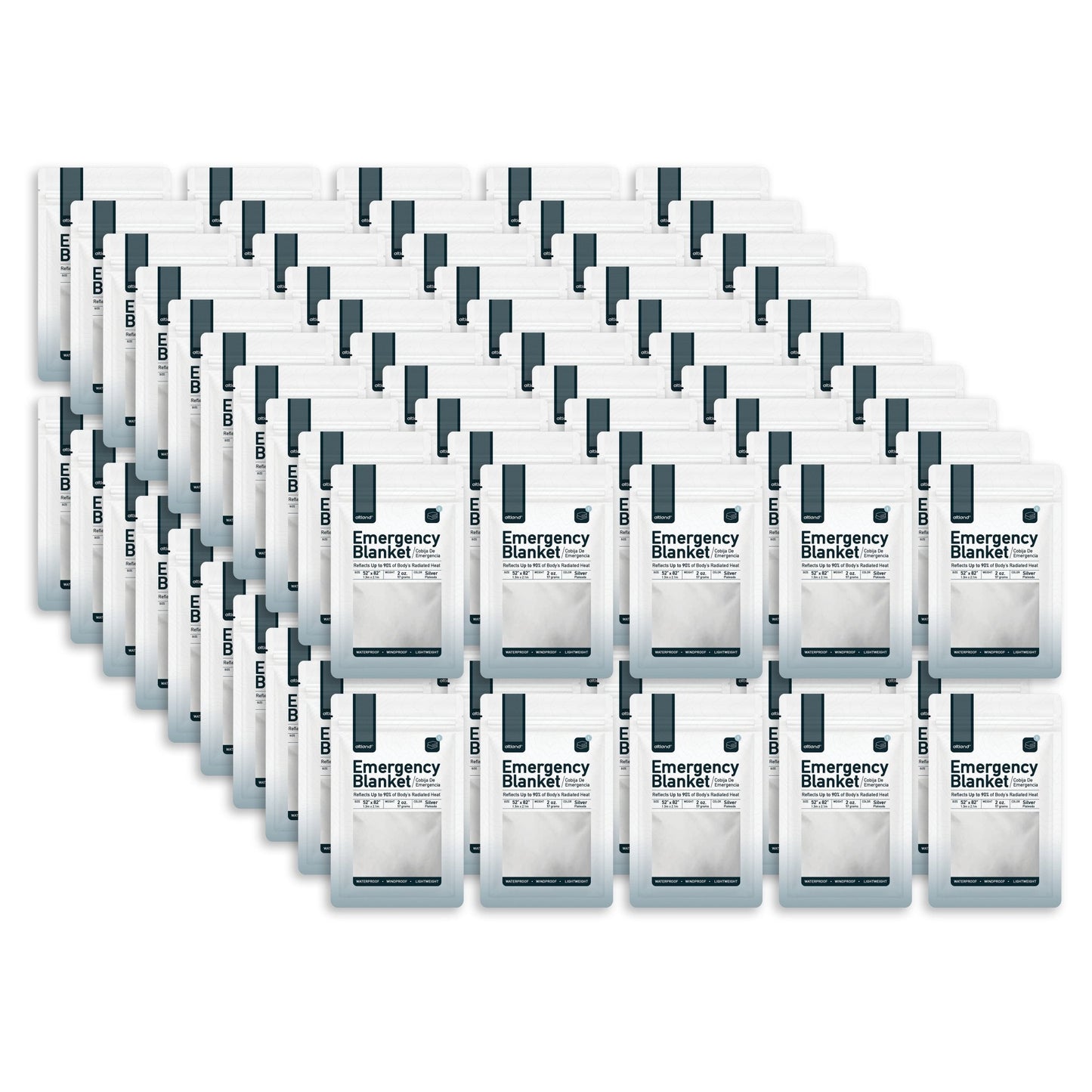100 Pack of Emergency Blankets-1
