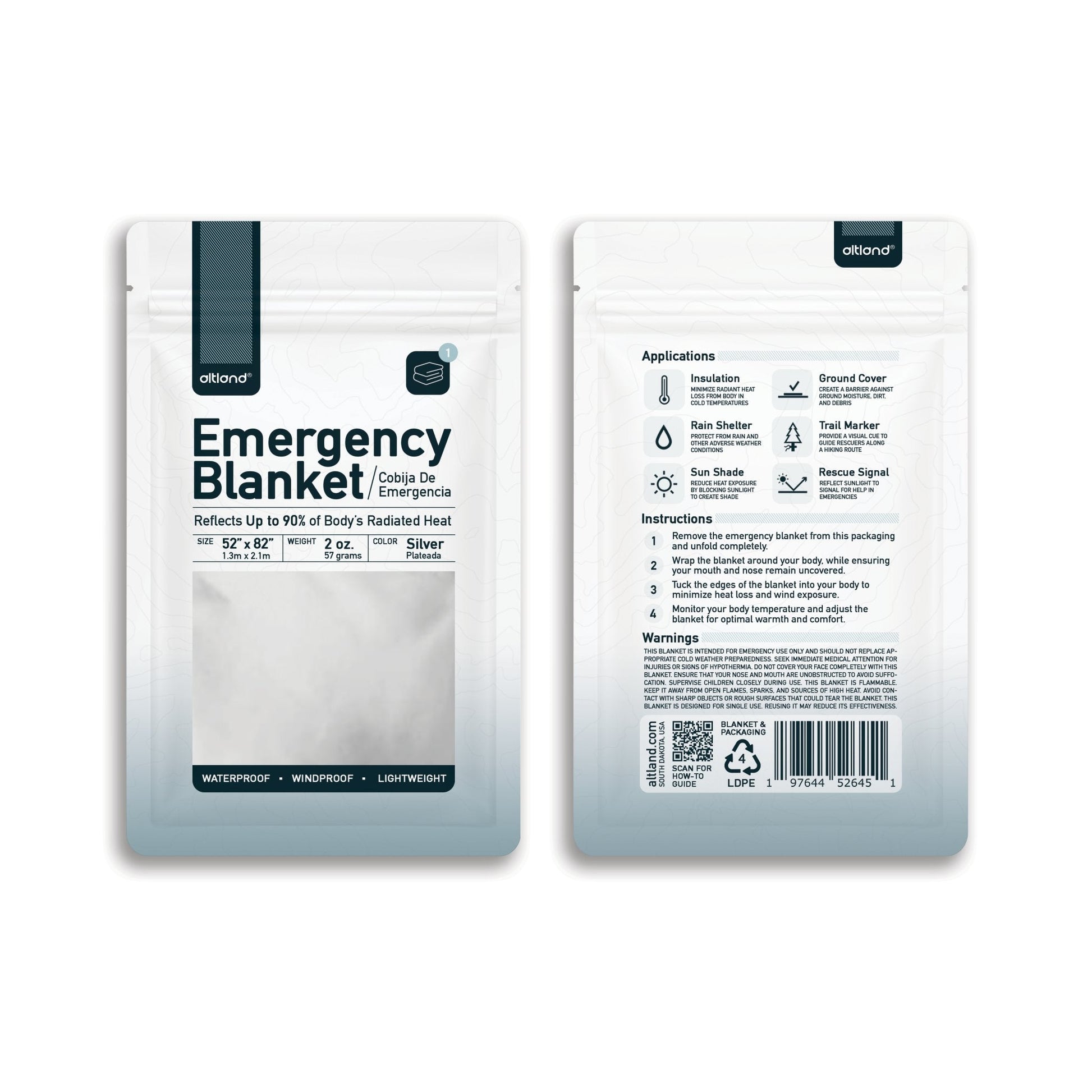 100 Pack of Emergency Blankets-2