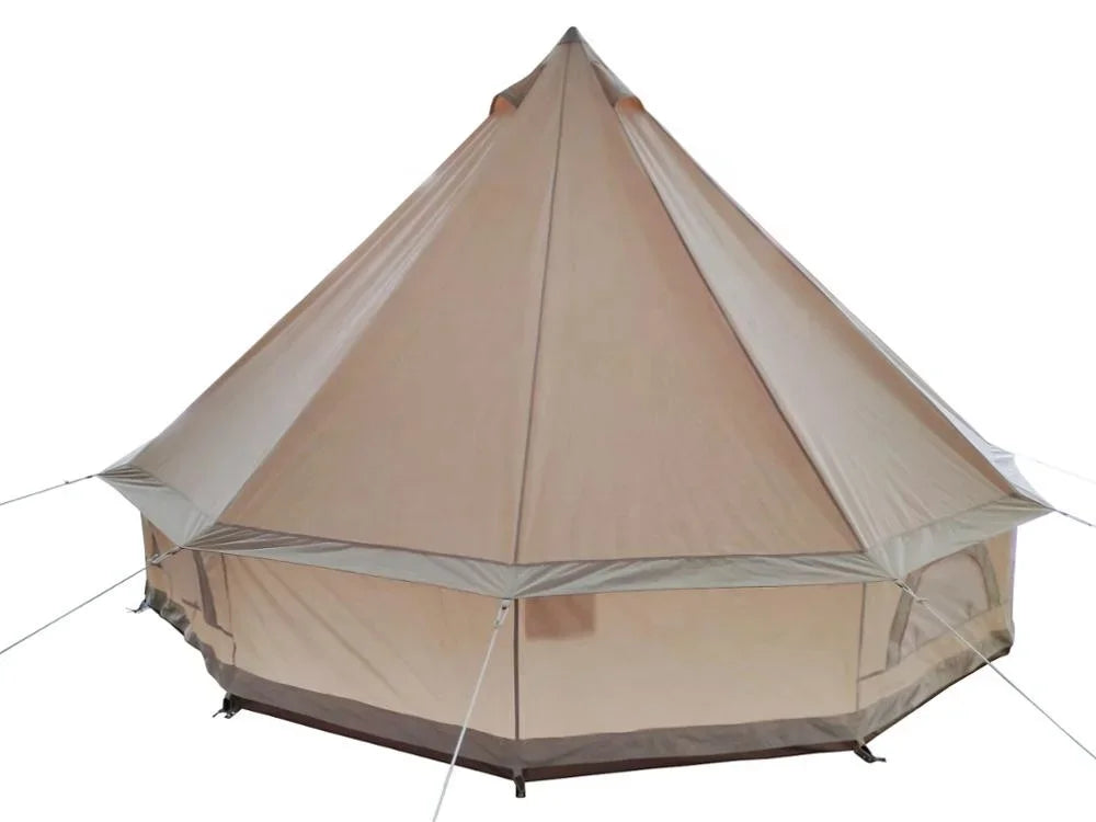 3m 4m 5m 6m cotton canvas bell tent with two stove holes for hiking glamping survival