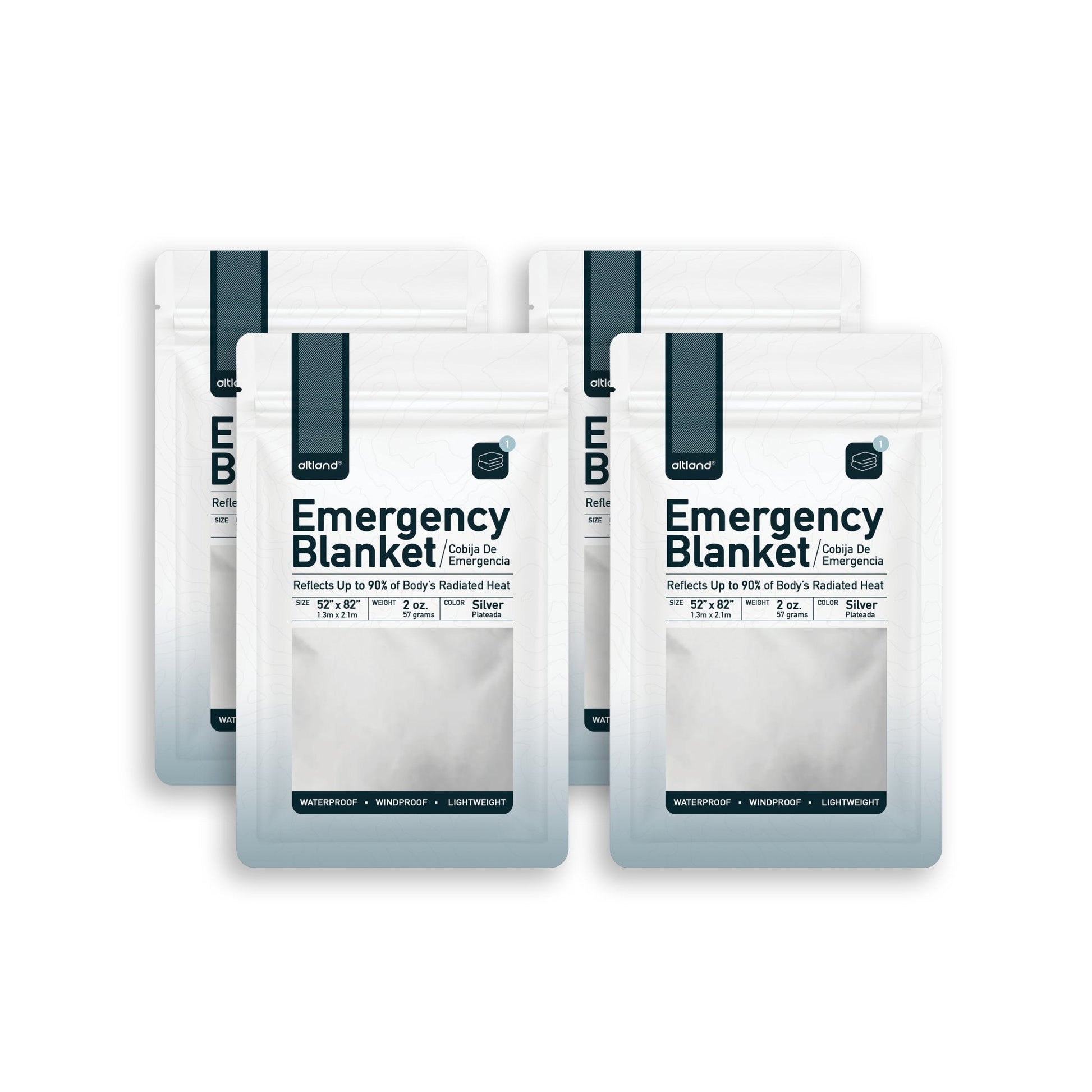 4 Pack of Emergency Blankets-1
