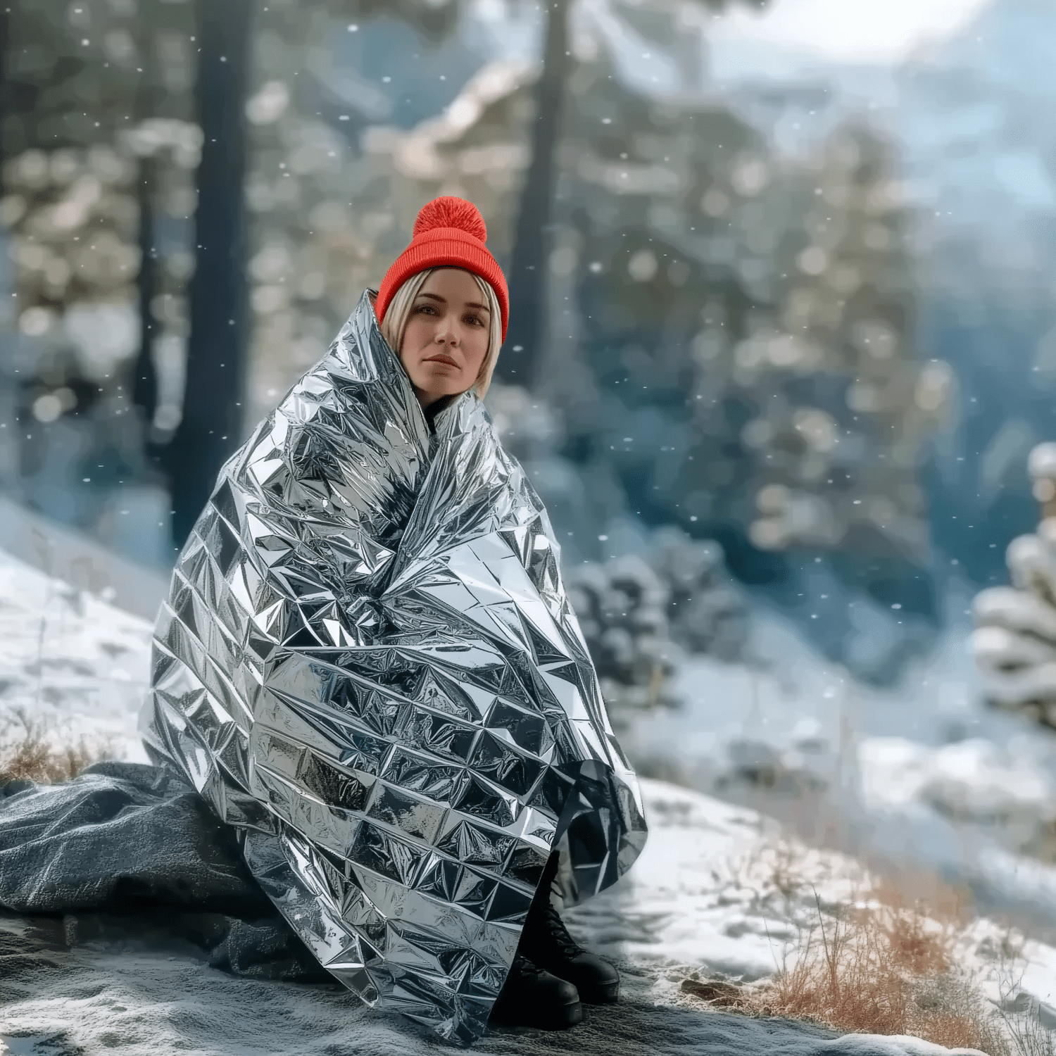 100 Pack of Emergency Blankets-4