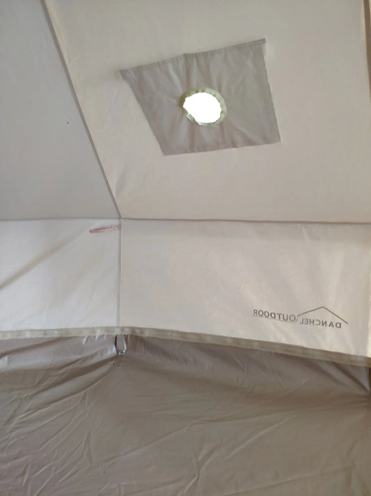 3m 4m 5m 6m cotton canvas bell tent with two stove holes for hiking glamping survival