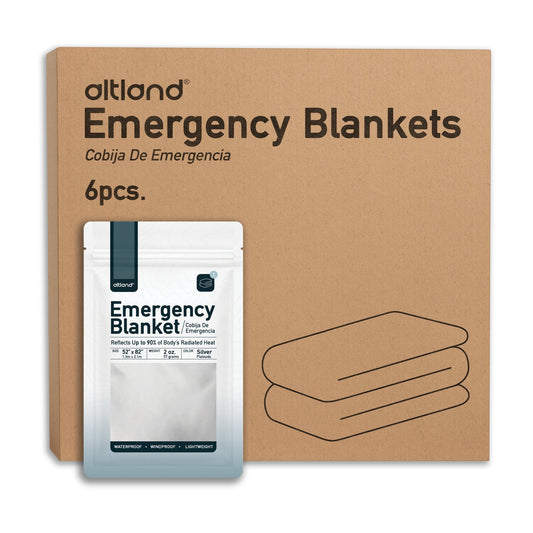 6 Pack of Emergency Blankets-0