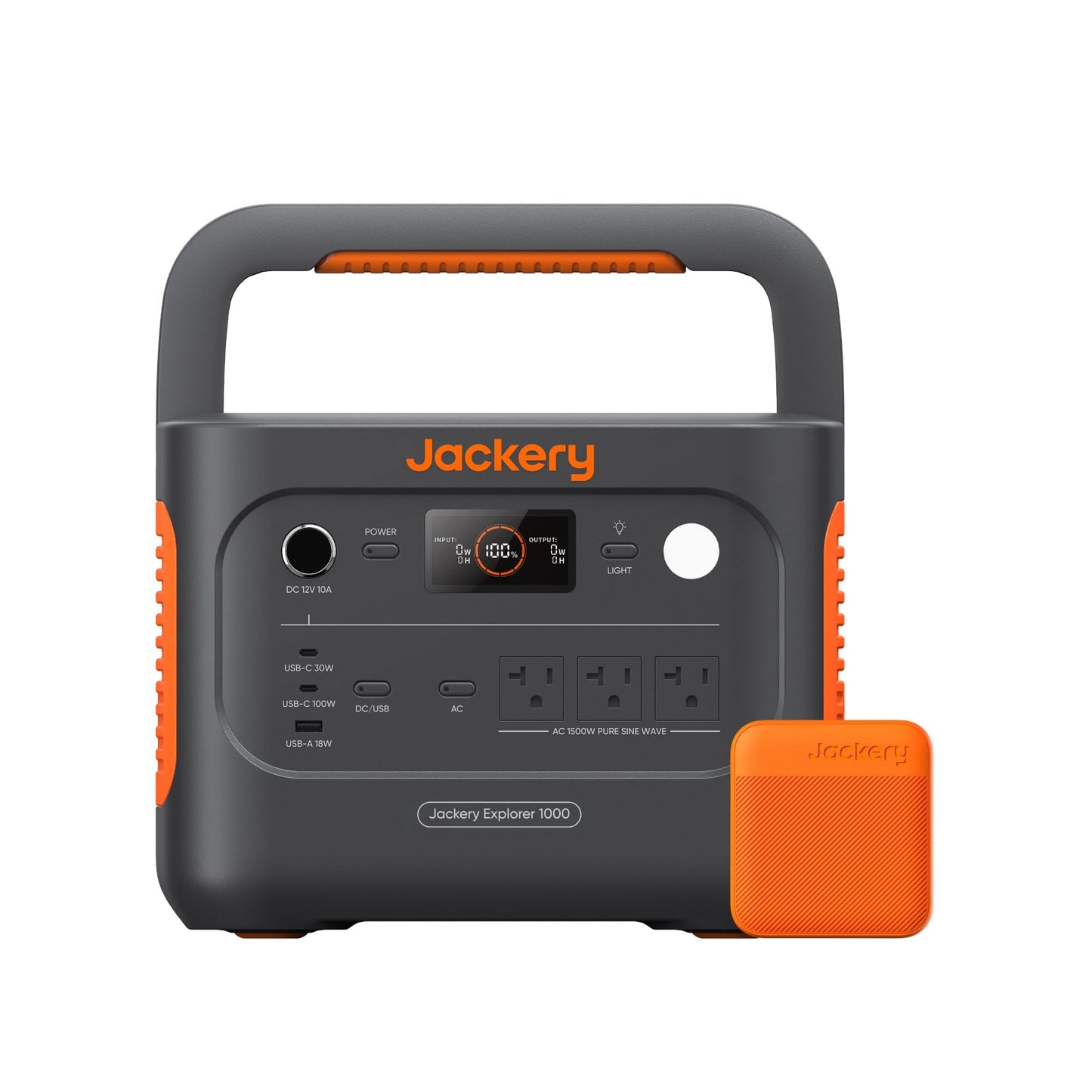 Jackery Explorer 1000 v2 Portable Power Station,1070Wh LiFePO4 Battery,1500W AC/100W USB-C Output, 1 Hr Fast Charge, Solar Generator for Camping,Emergency, RV, Off-Grid Living(Solar Panel Optional)
