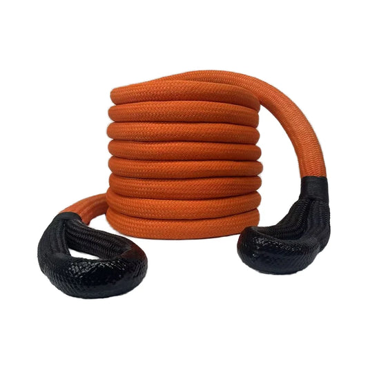 Kinetic Recovery Kit 9mX26mm Heavy Duty Stretch Nylon Towing Ropes 2pcs Soft Shackles Emergency Tools For Offroad Vehicle