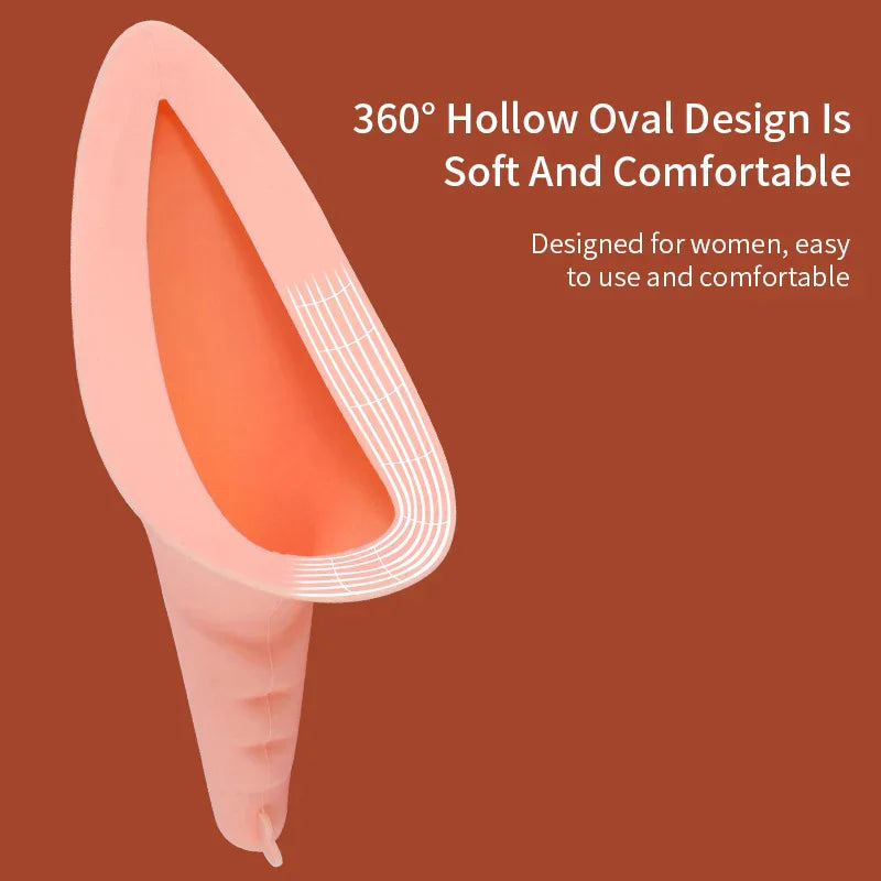Ladies Portable Outdoor Emergency Silicone Urinal-1
