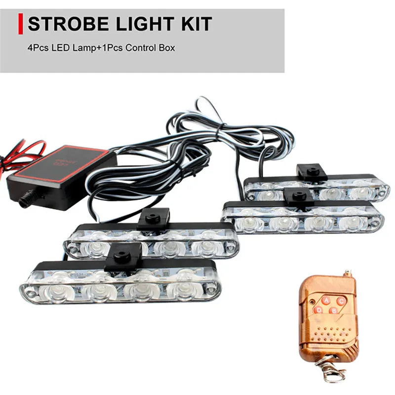 Car Front Grille Emergency Strobe Lights LED-2