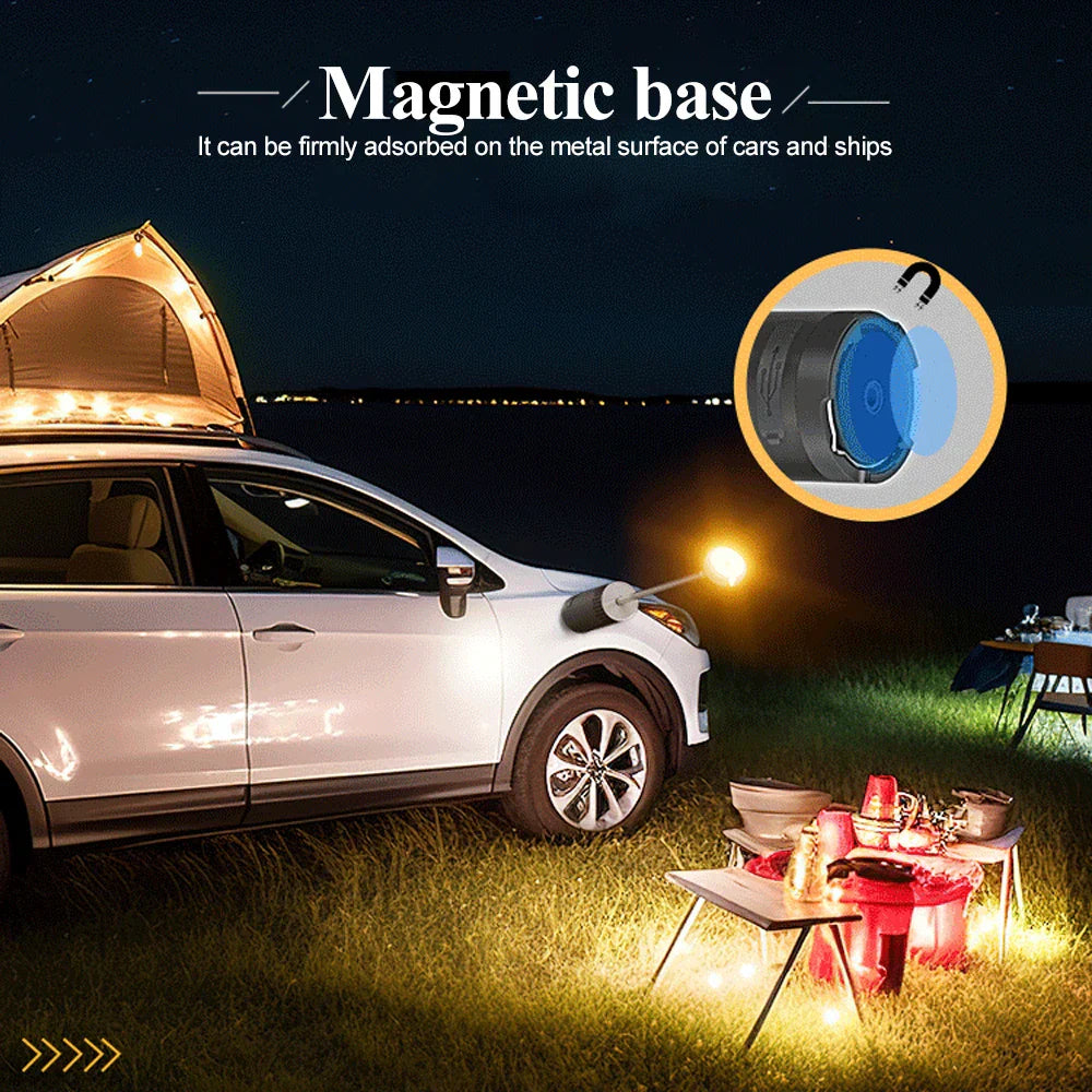 Camping LED Telescopic Flashlight Tripod Rechargeable Emergency Lamp-3