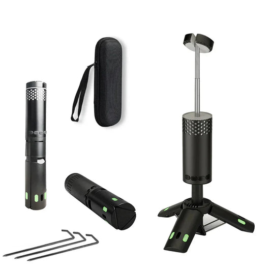 Camping LED Telescopic Flashlight Tripod Rechargeable Emergency Lamp-0