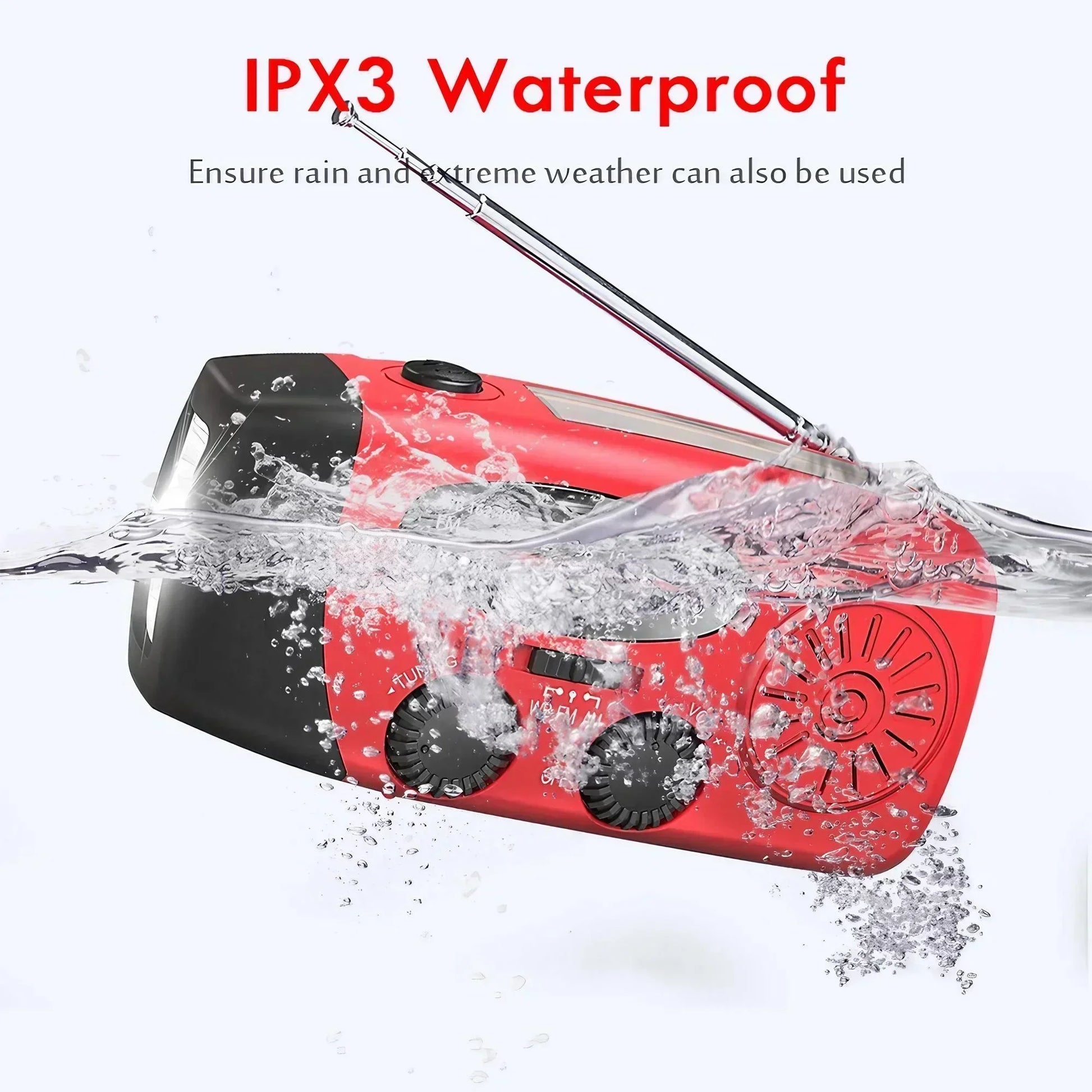 Emergency Hand-crank Solar Radio-4
