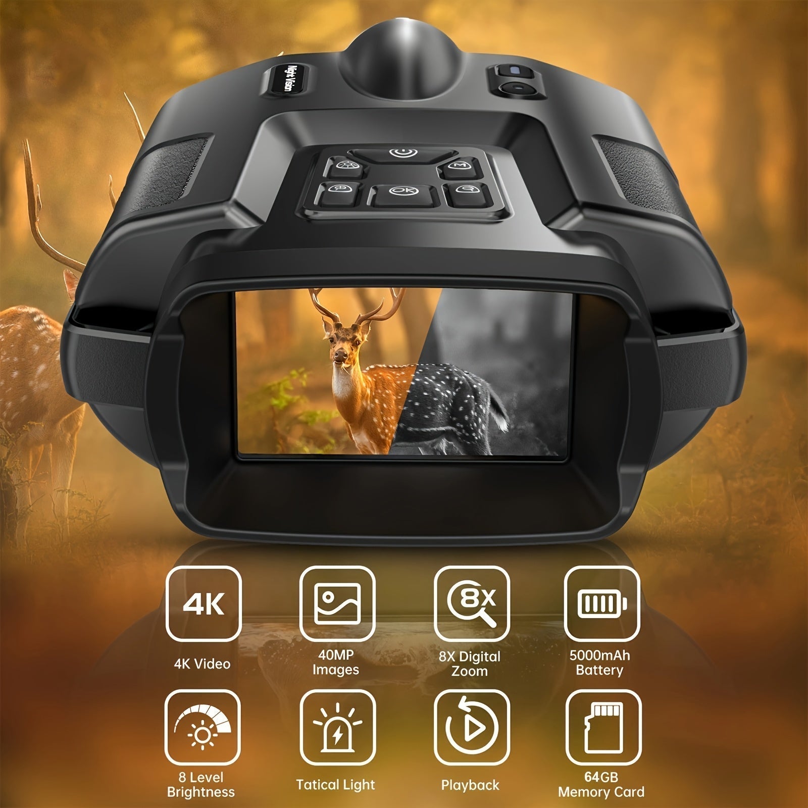 4K Infrared Night Vision Goggles with Zoom-1